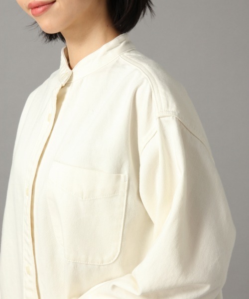 LOWRYS FARM（ローリーズファーム）の「デニムＢＩＧシャツ　868293（シャツ/ブラウス・レディース・オフホワイト/ブルー・FREE）」の12枚目の写真