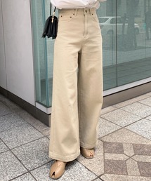 KOBE LETTUCE | ロングワイドストレートデニムパンツ(デニムパンツ)