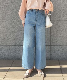 KOBE LETTUCE | ロングワイドストレートデニムパンツ(デニムパンツ)