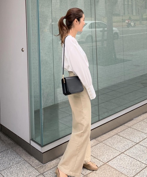 KOBE LETTUCE（コウベレタス）の「ロングワイドストレートデニムパンツ（デニムパンツ・レディース・ライトブルー/ベージュ・S/M）」の12枚目の写真