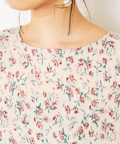 natural couture(ナチュラルクチュール)の「ランダムプリーツシフォンブラウス(シャツ/ブラウス・レディース・ライトグレー/オフホワイト/ピンク/その他1/その他2・FREE)」の22枚目の写真