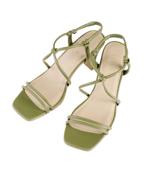 EMODA（エモダ）の「NARROWストラップサンダル（サンダル・レディース・ブラック/カーキ・SMALL/MEDIUM/LARGE）」の6枚目の写真