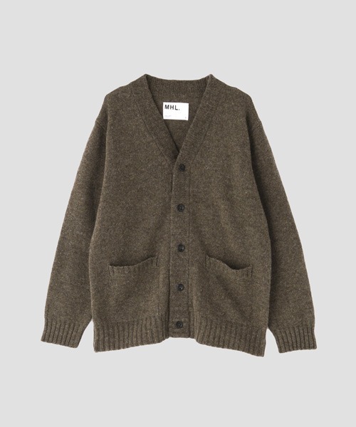 【23SS】MHL.カーディガン MHL. カーディガン COATED COTTON レディース : ZOZOTOWN Yahoo