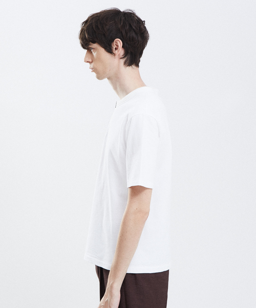 RECENCY OF MINE（リーセンシー オブ マイン）の「【Recency of Mine】ダブルバインダー ジップ半袖Tシャツ（Tシャツ/カットソー・メンズ・ブラック/オフホワイト/ブラウン・44/48/46）」の5枚目の写真