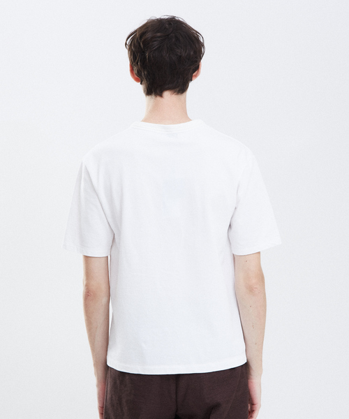 RECENCY OF MINE（リーセンシー オブ マイン）の「【Recency of Mine】ダブルバインダー ジップ半袖Tシャツ（Tシャツ/カットソー・メンズ・ブラック/オフホワイト/ブラウン・44/48/46）」の6枚目の写真