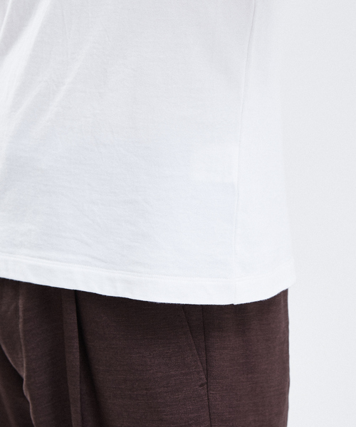 RECENCY OF MINE（リーセンシー オブ マイン）の「【Recency of Mine】ダブルバインダー ジップ半袖Tシャツ（Tシャツ/カットソー・メンズ・ブラック/オフホワイト/ブラウン・44/48/46）」の9枚目の写真