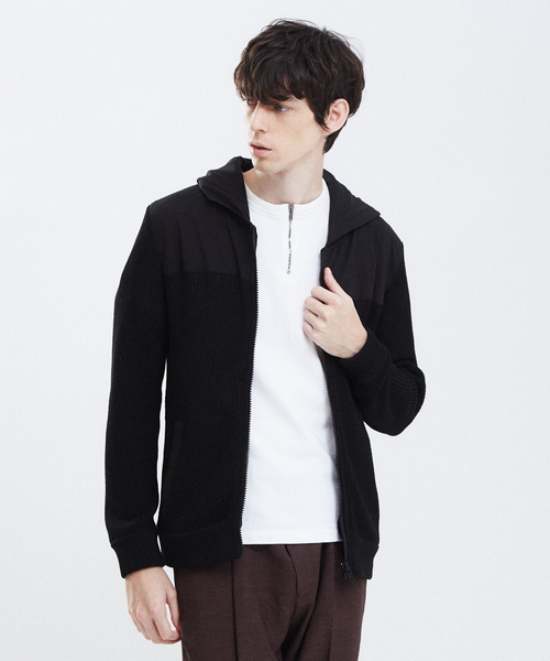 RECENCY OF MINE（リーセンシー オブ マイン）の「【Recency of Mine】ダブルバインダー ジップ半袖Tシャツ（Tシャツ/カットソー・メンズ・ブラック/オフホワイト/ブラウン・44/48/46）」の11枚目の写真