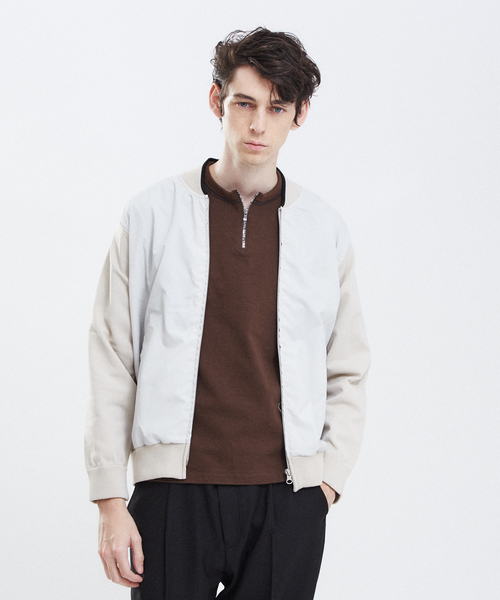 RECENCY OF MINE（リーセンシー オブ マイン）の「【Recency of Mine】ダブルバインダー ジップ半袖Tシャツ（Tシャツ/カットソー・メンズ・ブラック/オフホワイト/ブラウン・44/48/46）」の21枚目の写真