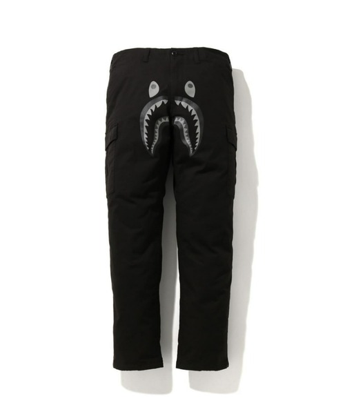 A Bathing Ape ストレート　パンツ ブラック AAPE BY *A BATHING APE® ストレートパンツ | ブラック