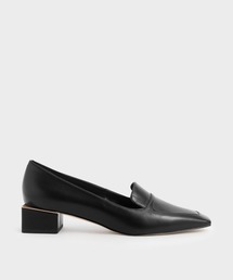 CHARLES & KEITH | ツイードブロックヒールローファー / Tweed Block Heel Loafers(ローファー)