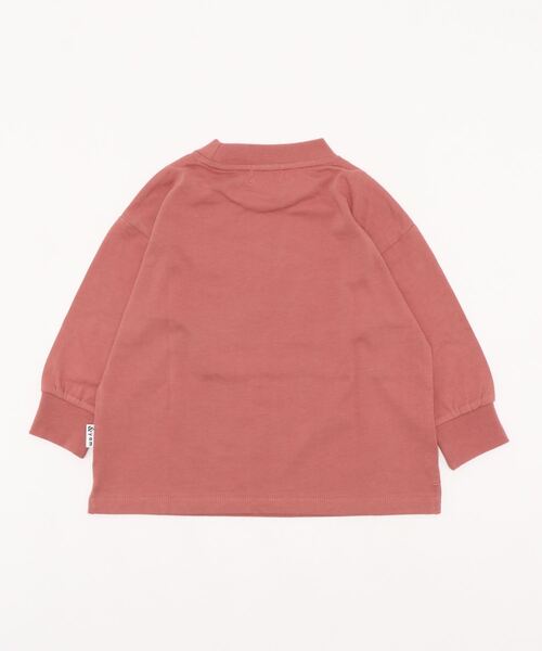 ＆yam（アンドヤム）の「BIG ロゴロンT（Tシャツ/カットソー・キッズ・ブルー/ピンク/オフホワイト/ブラウン/ベージュ/チャコールグレー・150/160/100/110/120/130/140）」の7枚目の写真