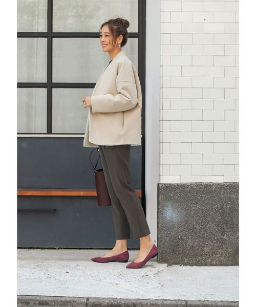 STYLE DELI（スタイルデリ）の「【Made in JAPAN】 ダブルクロステーパードパンツ（その他パンツ・レディース・ブラック/ブラウン/キャメル・SMALL/MEDIUM）」の17枚目の写真