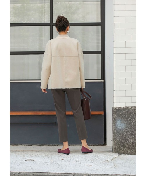 STYLE DELI（スタイルデリ）の「【Made in JAPAN】 ダブルクロステーパードパンツ（その他パンツ・レディース・ブラック/ブラウン/キャメル・SMALL/MEDIUM）」の21枚目の写真