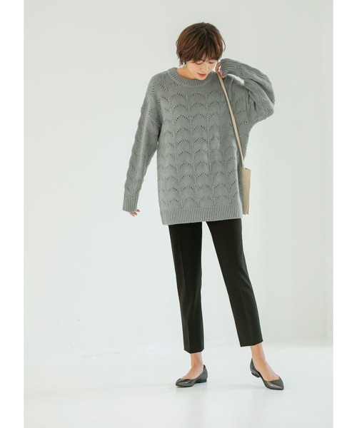 STYLE DELI（スタイルデリ）の「【Made in JAPAN】 ダブルクロステーパードパンツ（その他パンツ・レディース・ブラック/ブラウン/キャメル・SMALL/MEDIUM）」の10枚目の写真