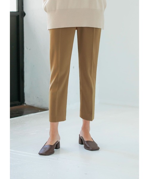 STYLE DELI（スタイルデリ）の「【Made in JAPAN】 ダブルクロステーパードパンツ（その他パンツ・レディース・ブラック/ブラウン/キャメル・SMALL/MEDIUM）」の22枚目の写真
