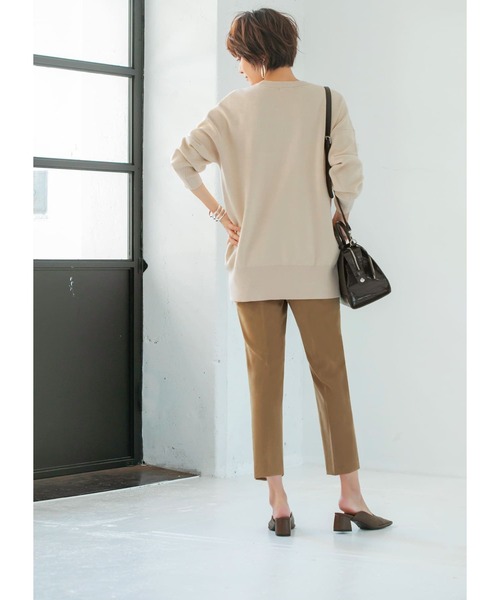 STYLE DELI（スタイルデリ）の「【Made in JAPAN】 ダブルクロステーパードパンツ（その他パンツ・レディース・ブラック/ブラウン/キャメル・SMALL/MEDIUM）」の11枚目の写真