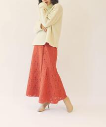EMMEL REFINES | 【EMMEL REFINES】EM 切り替えデザイン 2WAY レーススカート(スカート)