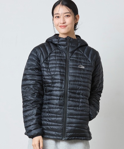 L.L.Bean(エルエルビーン)の「ウルトラライト 850 ダウン・セーター、フード付き 米国フィット・プチ(ダウンジャケット/コート・レディース・ブラック/ネイビー・SMALL/LARGE/X-SMALL/MEDIUM)」の17枚目の写真