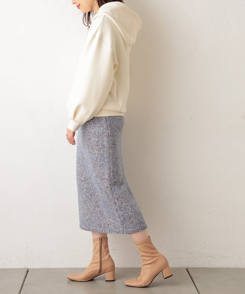 natural couture（ナチュラルクチュール）の「MIXヤーンIラインスカート（スカート・レディース・ブラウン/ピンク/ブルー・FREE）」の16枚目の写真