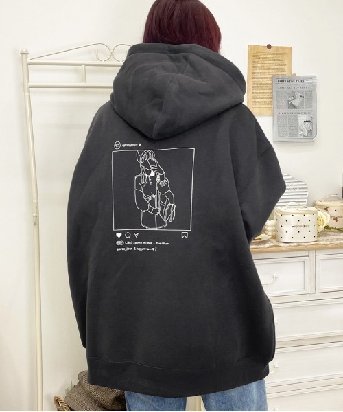 apres jour(アプレジュール)の「アソートゆるっとフーディー【ZOZOTOWN限定アイテム】(パーカー・レディース・ブラック/ダークブラウン/アイボリー/モカ/ラベンダー/ブルー系その他/スモークピンク・X-LARGE/フリー)」の19枚目の写真