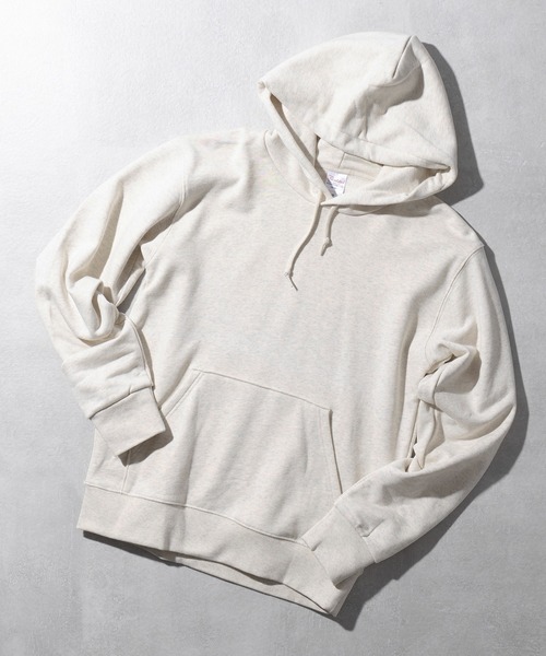 Printstar（プリントスター）の「1枚で決まる豊富カラー【Printstar】standard pull over foodie / 9.7オンス スタンダード プルオーバー パーカー 裏毛 裏パイル フーディー 00188（パーカー・レディース・ホワイト/ブラック/グレー/オートミール/ブルー/パープル/グリーン/ピンク/イエロー/ネイビー/ライトベージュ/スモークピンク/ライトブルー/バーガンディー/レッド/ダークグリーン・S/M/L/XL/2XL）」の4枚目の写真