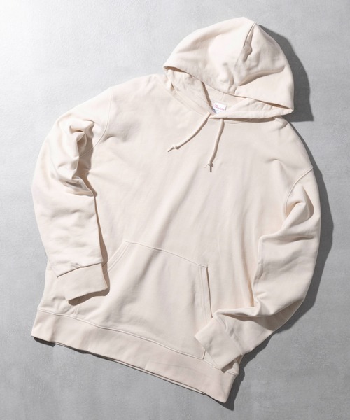 Printstar（プリントスター）の「1枚で決まる豊富カラー【Printstar】standard pull over foodie / 9.7オンス スタンダード プルオーバー パーカー 裏毛 裏パイル フーディー 00188（パーカー・レディース・ホワイト/ブラック/グレー/オートミール/ブルー/パープル/グリーン/ピンク/イエロー/ネイビー/ライトベージュ/スモークピンク/ライトブルー/バーガンディー/レッド/ダークグリーン・S/M/L/XL/2XL）」の5枚目の写真