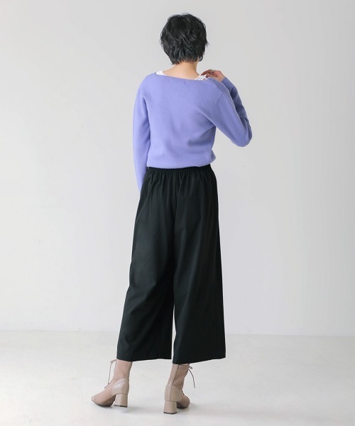 Bou Jeloud(ブージュルード)の「カラーギャザーパンツ(その他パンツ・レディース・ブラック/ベージュ/ラベンダー・38)」の16枚目の写真