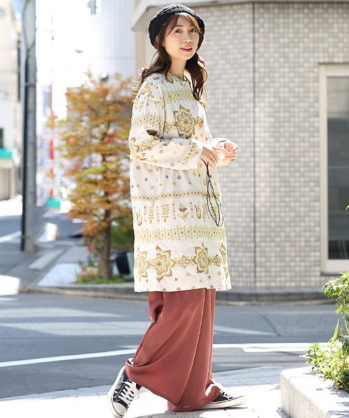 ボタニカル刺繍ワンピース ワンピース チチカカ チチカカ のファッション ワンピース セール