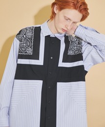UNITED TOKYO | THOMAS MAISON バンダナコンビシャツ/ビッグシルエット(シャツ/ブラウス)