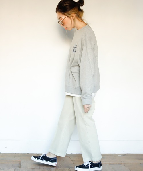 Auntie Rosa Holiday（アンティローザホリデー）の「カレッジミニロゴスウェット（スウェット・レディース・ネイビー/グレー/グリーン・FREE）」の8枚目の写真