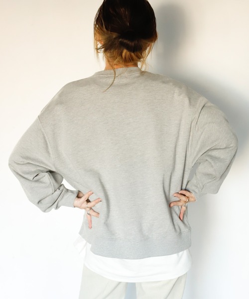 Auntie Rosa Holiday（アンティローザホリデー）の「カレッジミニロゴスウェット（スウェット・レディース・ネイビー/グレー/グリーン・FREE）」の6枚目の写真