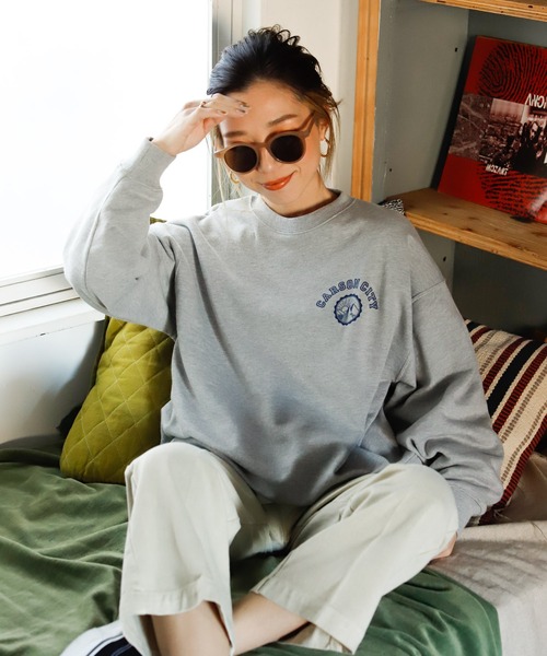 Auntie Rosa Holiday（アンティローザホリデー）の「カレッジミニロゴスウェット（スウェット・レディース・ネイビー/グレー/グリーン・FREE）」の12枚目の写真