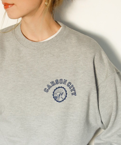 Auntie Rosa Holiday（アンティローザホリデー）の「カレッジミニロゴスウェット（スウェット・レディース・ネイビー/グレー/グリーン・FREE）」の11枚目の写真