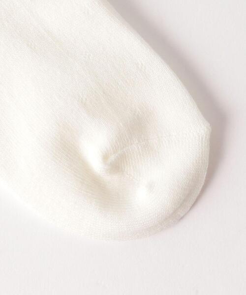 green label relaxing（グリーンレーベルリラクシング）の「OC GLR リボンハイソックス 17-19cm（ソックス/靴下・キッズ・ホワイト・17cm-19cm）」の2枚目の写真