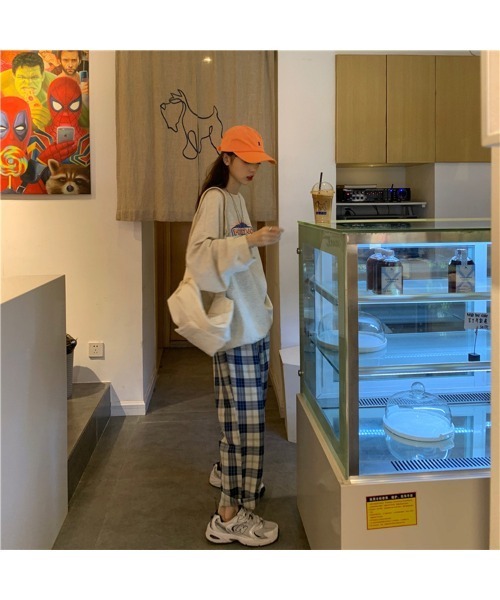 DEVICE(デバイス)の「カレッジロゴ オーバーサイズ スウェット トレーナー(スウェット・メンズ・グレー/ブルー・FREE)」の20枚目の写真