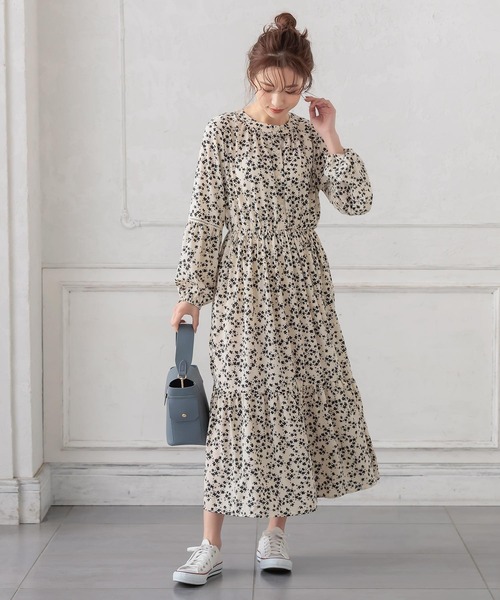 KOBE LETTUCE(コウベレタス)の「梯子レースボリュームワンピース(ワンピース・レディース・サックスブルー/ホワイト系その他/ブラック系その他2/イエロー系その他・FREE)」の8枚目の写真