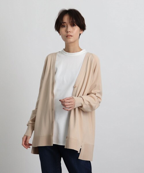 S パフスリーブvネックカーディガン S パフスリーブvネックカーディガン