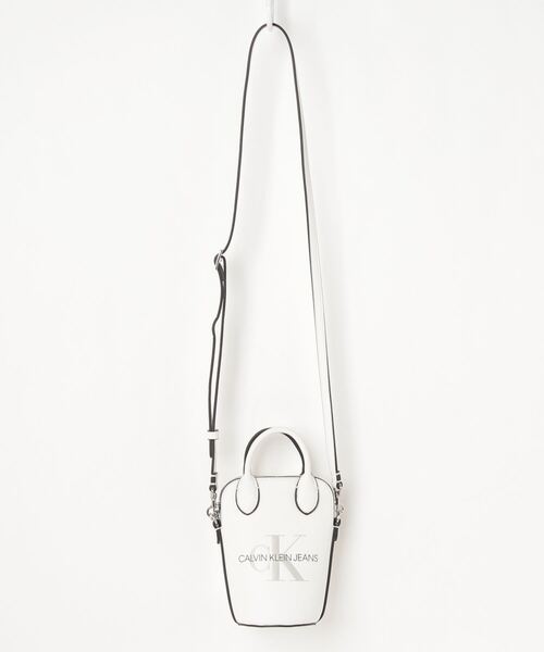 Calvin Klein（カルバン・クライン）の「アイコニック ミニ トップ ハンドル（ハンドバッグ・レディース・ホワイト/ブラック・FREE）」の10枚目の写真