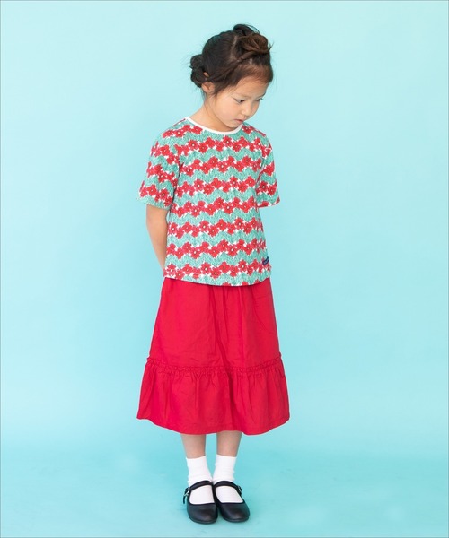 RAGMART（ラグマート）の「ロングスカート マキシ丈（レギンス/スパッツ・キッズ・イエロー/パープル/レッド・120cm/110cm/130cm/100cm）」の7枚目の写真