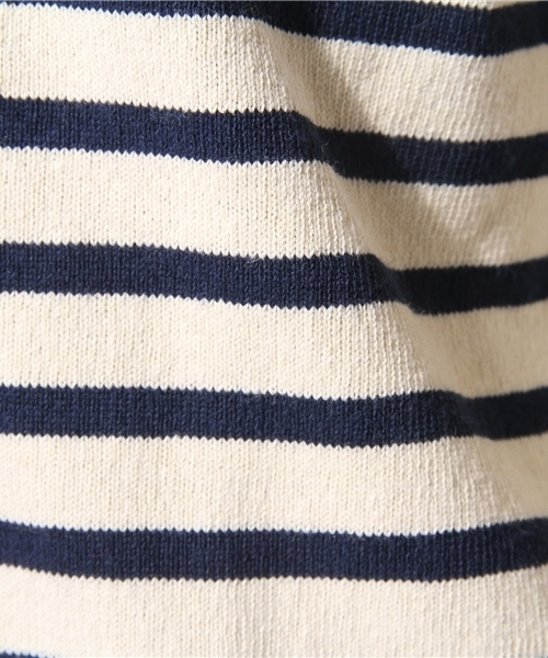 GIORDANO（ジョルダーノ）の「[GIORDANO]ﾎﾞｰﾀﾞｰ長袖Ｔシャツ（Tシャツ/カットソー・レディース・グレー/ネイビー/レッド・LARGE/MEDIUM）」の11枚目の写真