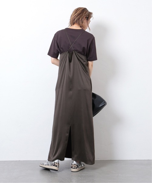 Deuxieme Classe SILK SATIN ロング ワンピース SILK SATIN ロング ワンピース（ワンピース）｜Deuxieme Classe