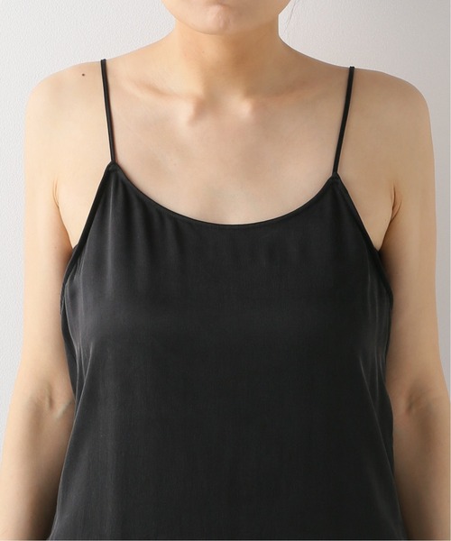 Deuxieme Classe silk dress キャミワンピース ブラック Deuxieme Classe（ドゥーズィエムクラス）の「silk dress（ワンピース