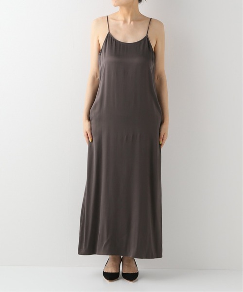 Deuxieme Classe silk dress キャミワンピース ブラック Deuxieme Classe（ドゥーズィエムクラス）の「silk dress（ワンピース