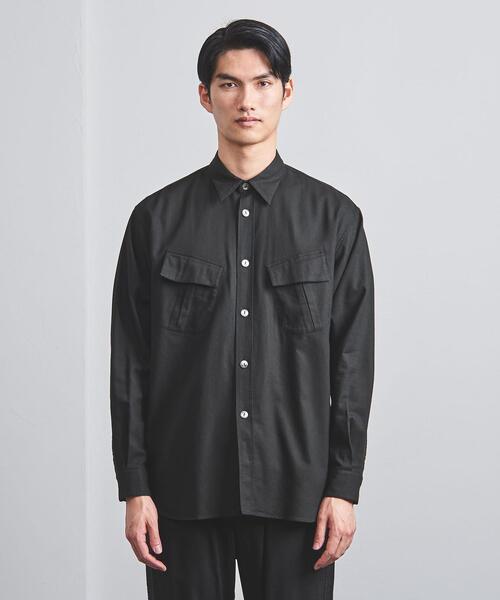 FUJITO（フジト）の「＜FUJITO（フジト）＞ ファティーグ シャツ（シャツ/ブラウス・メンズ・ブラック/オリーブ・3/1/2）」の7枚目の写真