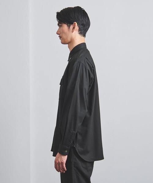 FUJITO（フジト）の「＜FUJITO（フジト）＞ ファティーグ シャツ（シャツ/ブラウス・メンズ・ブラック/オリーブ・3/1/2）」の8枚目の写真