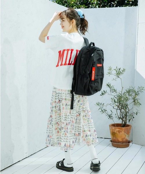 MILKFED.（ミルクフェド）の「NEO BIG BACKPACK/大容量　リュックサック/バックパック（バックパック/リュック・レディース・ブラック/レッド/ピンク・ONE SIZE）」の15枚目の写真