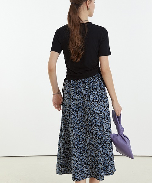 Fano Studios(ファノ ストゥディオズ)の「【Fano Studios】Side gather rib short T-shirt FC21S158(Tシャツ/カットソー・レディース・ブラック/ベージュ・S/L/M)」の11枚目の写真