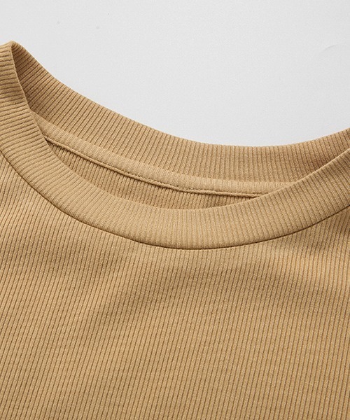 Fano Studios(ファノ ストゥディオズ)の「【Fano Studios】Side gather rib short T-shirt FC21S158(Tシャツ/カットソー・レディース・ブラック/ベージュ・S/L/M)」の18枚目の写真