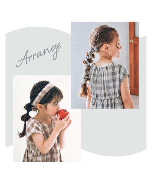 apres les cours（アプレレクール）の「WEB限定 お花＆チェック柄ロングワンピ（ワンピース・キッズ・ベージュ/ピンク/イエロー/ミント・80ｃｍ/90cm/110cm/100cm/120cm/130cm/140cm）」の19枚目の写真