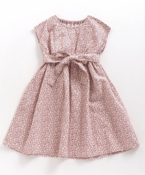 apres les cours（アプレレクール）の「WEB限定 お花＆チェック柄ロングワンピ（ワンピース・キッズ・ベージュ/ピンク/イエロー/ミント・80ｃｍ/90cm/110cm/100cm/120cm/130cm/140cm）」の20枚目の写真